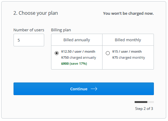 Billing options