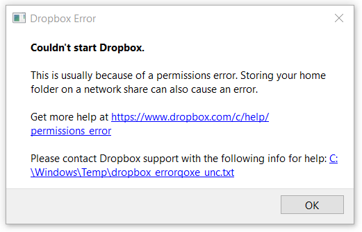 Dropbox error pops up on login.png
