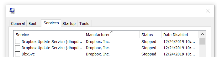 Msconfig services-Dropbox disabled.png