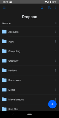 Dropbox should now have dark mode enable on Android phones