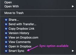 Same folder, different file. This is with the sync option available.