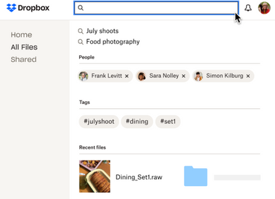 Improved Dropbox search capabilities