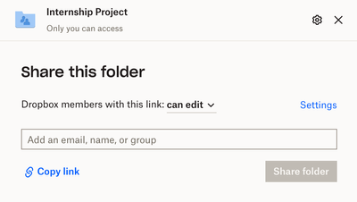 How to share a folder