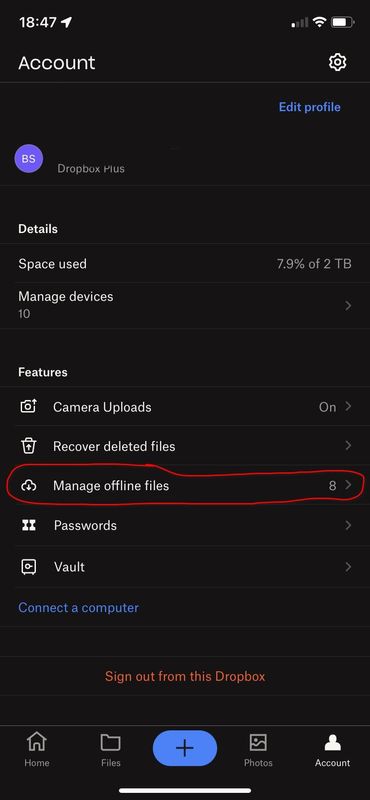 Dropbox manage offline files screenshot.jpg