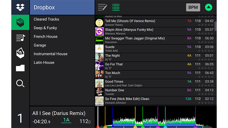 Organised music files with Denon DJ Engine OS and Dropbox