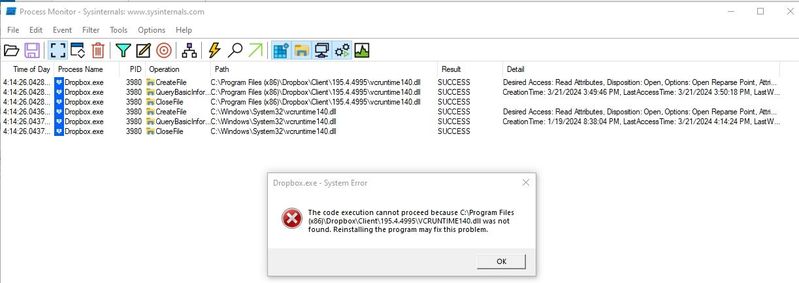 Image 10 - ProcessMonitor Result after executing Dropbox.jpg