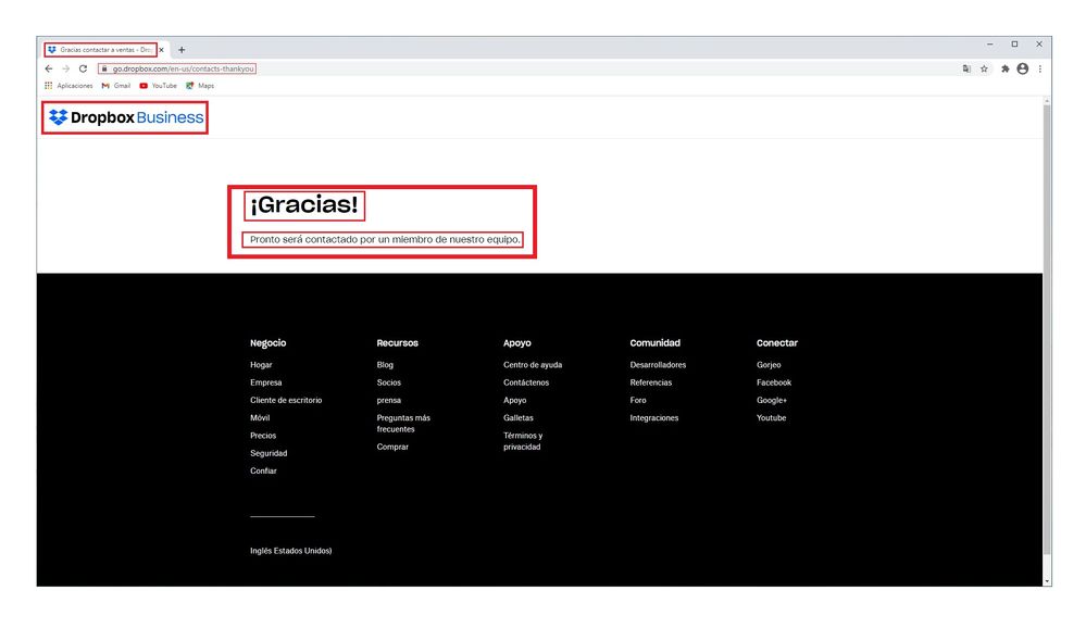 DROPBOX - Nuevo contacto insistiendo que no me han contestado - Confirmación de envío realizado - 20201124.jpg