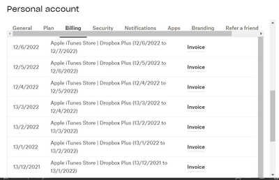 Personal Dropbox Plus Account