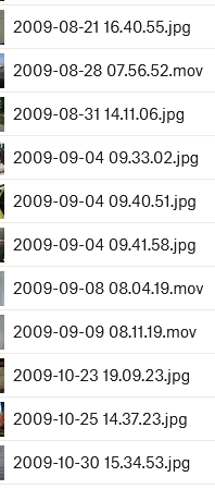 Camera Uploads from 2009