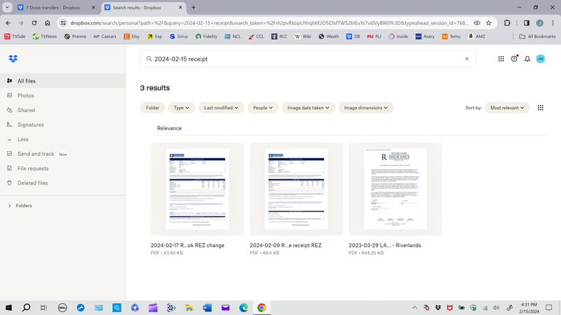 2024-02-15 Dropbox Bad Search 4.35pm 1a responsive receipt not in search.png